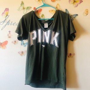 Victoria Secret Pink Short Sleeve V-neck